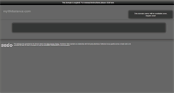 Desktop Screenshot of mylifebalance.com